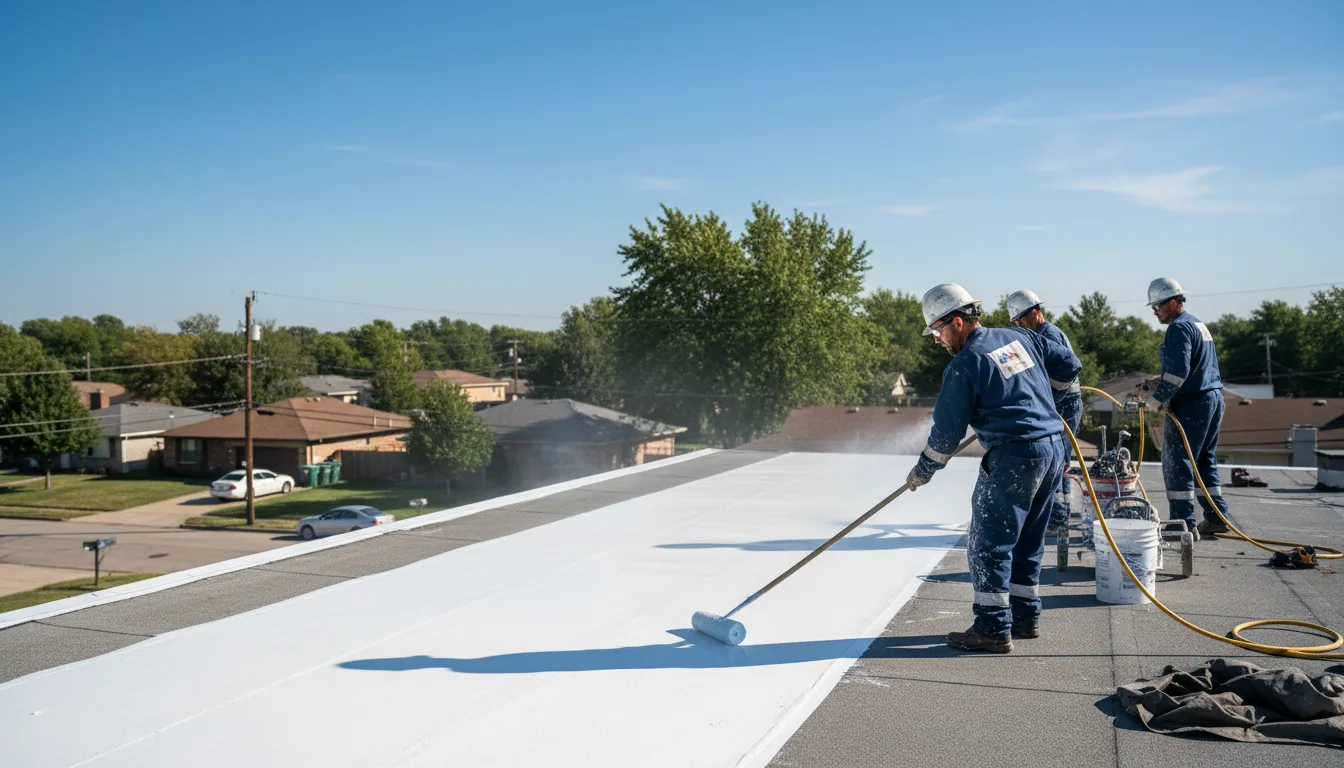 Commercial roof coating in Derry, NM near me